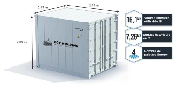 Container 10 Fuß High Cube Isotherm