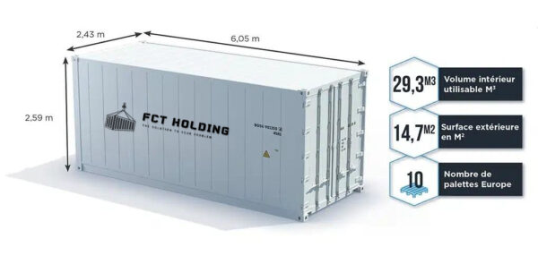 Container 20 Fuß Isotherm-