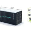 Container 20 Fuß Dry Open Top