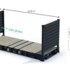 Container 20 Fuß Flat Rack