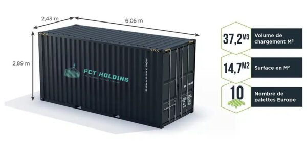 Container 20 Fuß High Cube