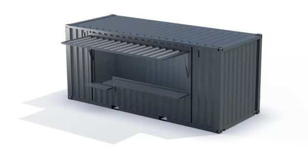 Ausgestattete Container